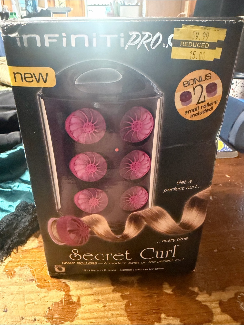 Secret Curl Snap Rollers - Pink